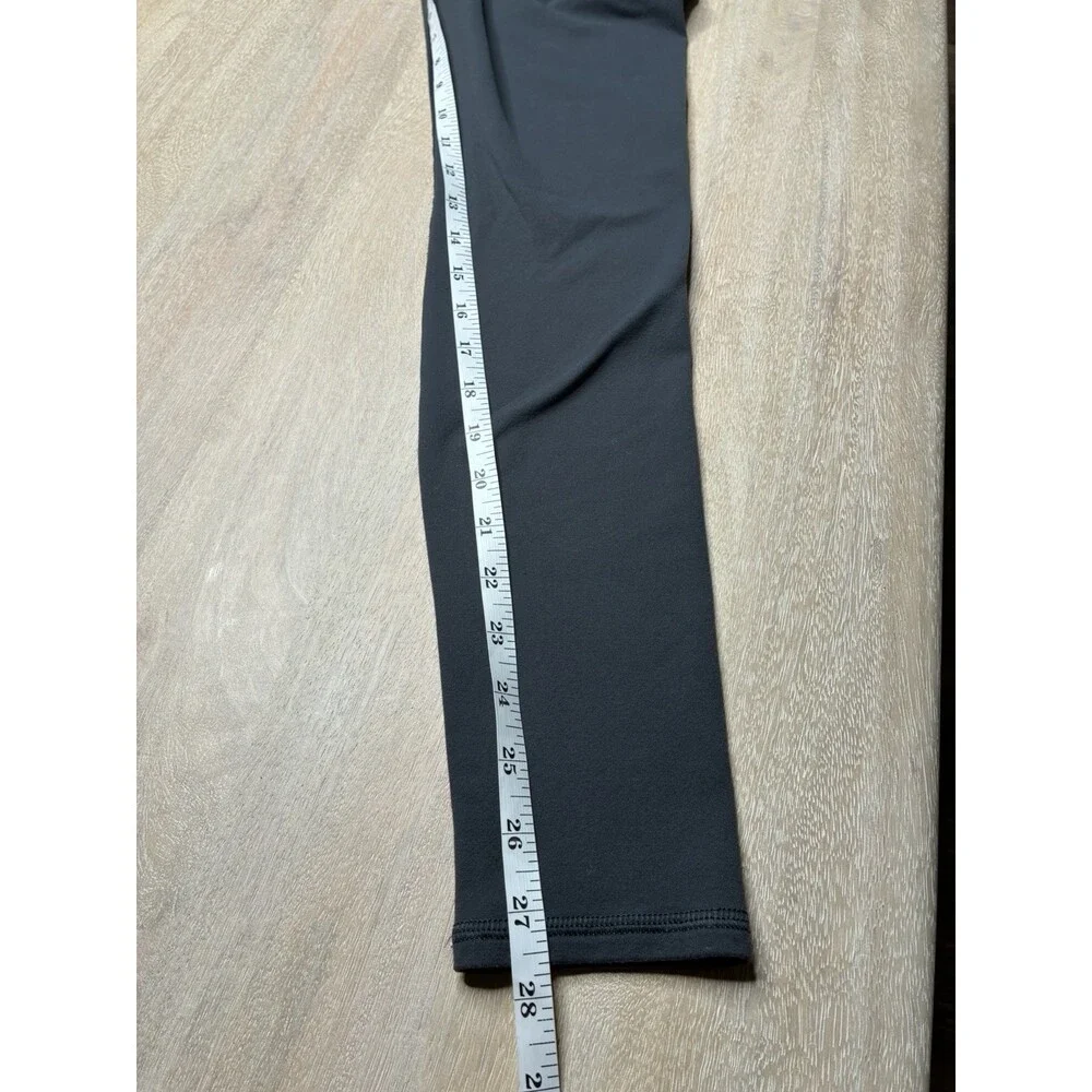 Alo Yoga High-Waist Airbrush Legging in Anthracite Gray Full Length Size Medium
